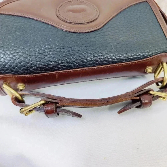 Dooney & Bourke vintage black leather saddle bag crossbody - Picture 4 of 16